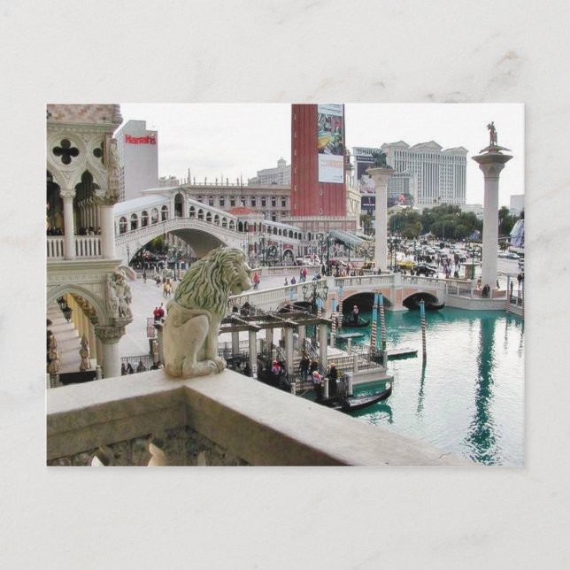 Carte Postale Ponts Canals Gondolas Las Vegas (Devant)