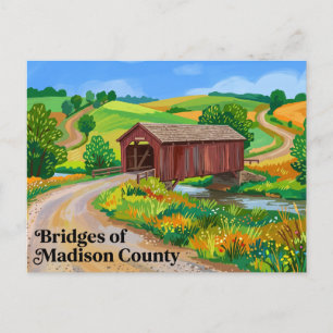 Carte Postale Ponts du comté de Madison aux USA