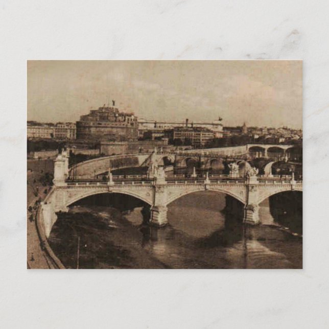 Carte Postale Ponts ROME 1920 Réplique (Devant)