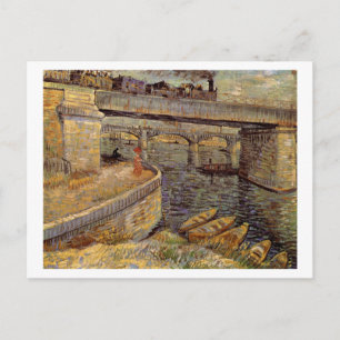 Carte Postale Ponts sur Seine à Asnières, Vincent van Gogh