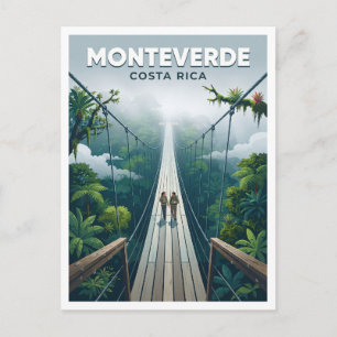 Carte Postale Ponts suspendus de la forêt nuageuse de Monteverde