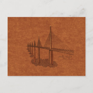 Carte Postale Ponts : Viaduc de Millau, France