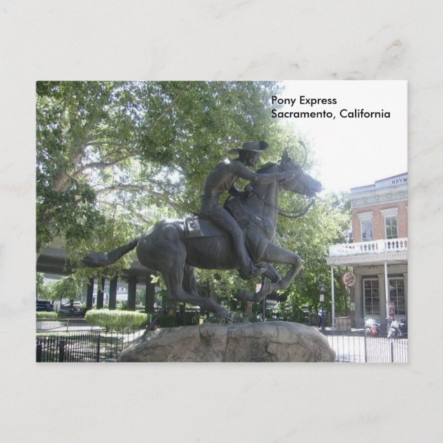 Carte Postale Pony Express (Devant)