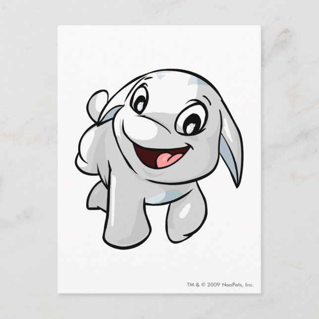 Carte Postale Poogle blanc (Devant)