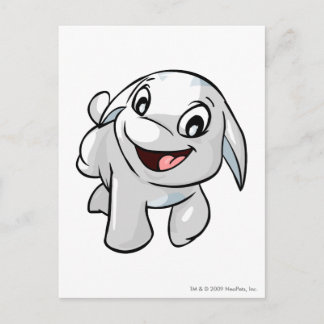Carte Postale Poogle blanc
