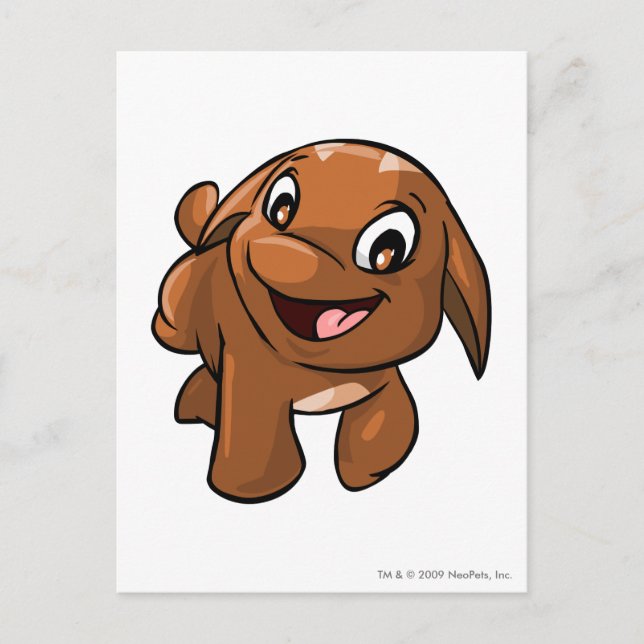 Carte Postale Poogle Brown (Devant)