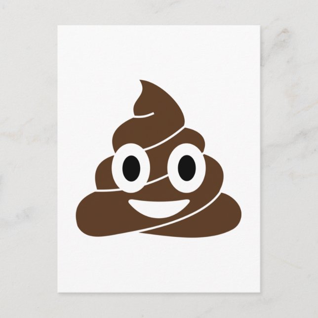 Carte Postale Poop Emoji (Devant)