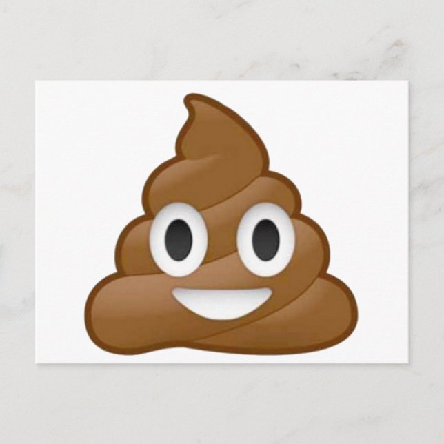 Carte Postale Poop émoji (Devant)