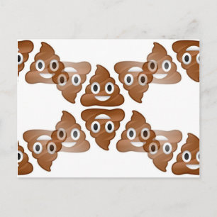 Carte Postale poop emojis