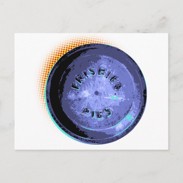 Carte Postale Pop-Art À Tarte Frisbee Originale (Devant)