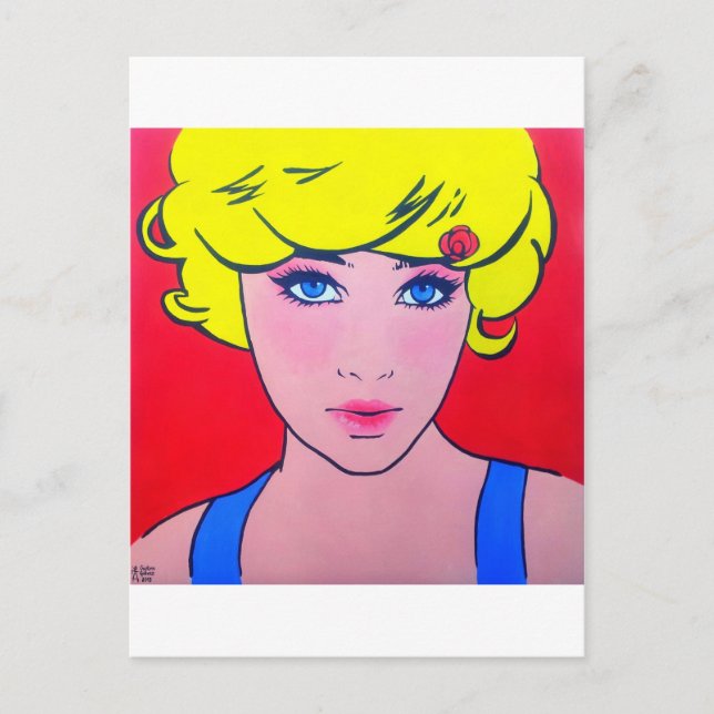 Carte Postale Pop art Bérénice (Devant)