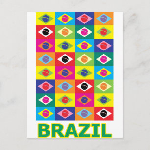 Carte Postale Pop Art Brésil