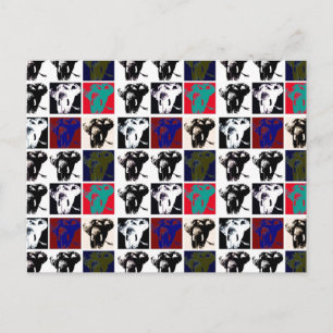 Carte Postale Pop Art Elephants