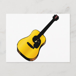 Carte Postale Pop Art Guitare
