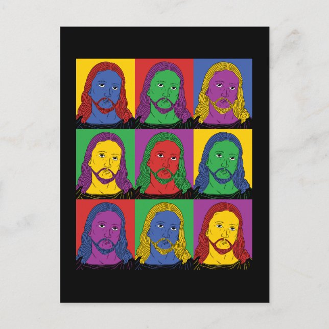 Carte Postale Pop Art Jesus (Devant)