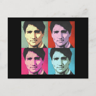 Carte Postale Pop Art Justin Trudeau - Pleine Taille -.png