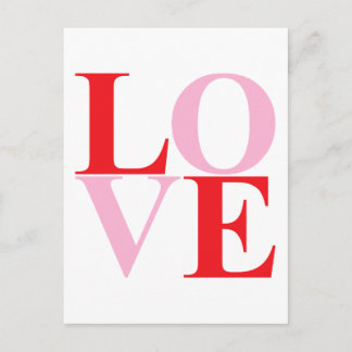 Carte Postale Pop Art LOVE