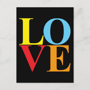 Carte Postale Pop Art LOVE