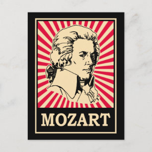 Carte Postale Pop Art Mozart