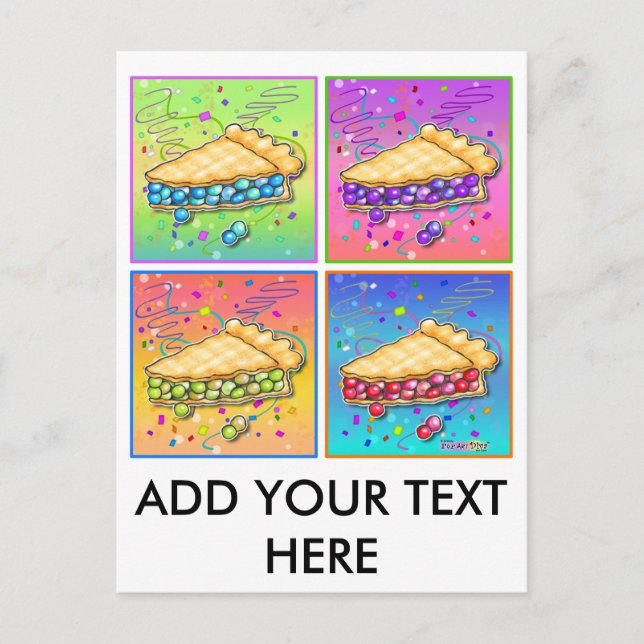 Carte Postale Pop Art Pie (Devant)