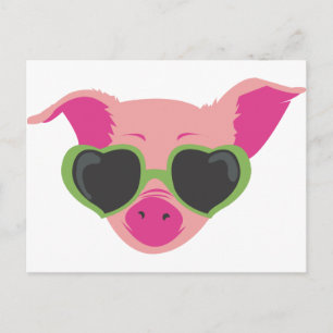 Carte Postale Pop art Piggy