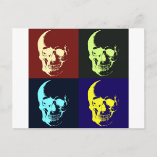 Carte Postale Pop Art Skull