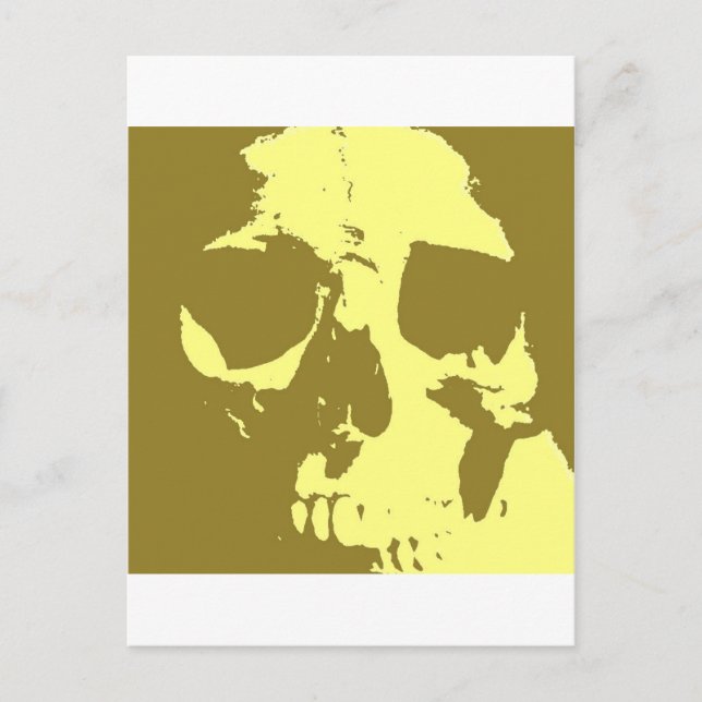 Carte Postale Pop Art Skull (Devant)