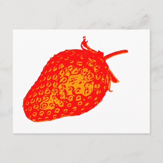 Carte Postale Pop Art Strawberry (Devant)