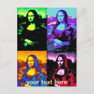 Carte Postale pop mona lisa