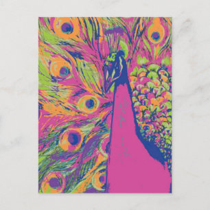 Carte Postale Pop Peacock