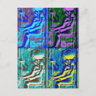 Carte postale Popart Sekhmet