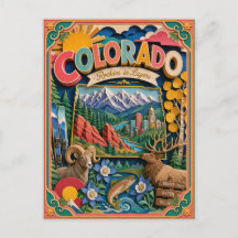 PopCut États Colorado Coloré Art Papier 3D