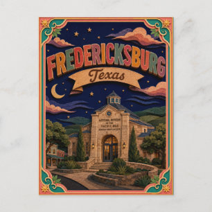 Carte Postale PopCut États Fredericksburg Texas Art Papier