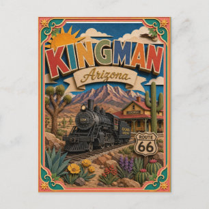 Carte Postale PopCut États Kingman Arizona Art Papier
