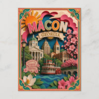 PopCut États Macon Géorgie Art Papier