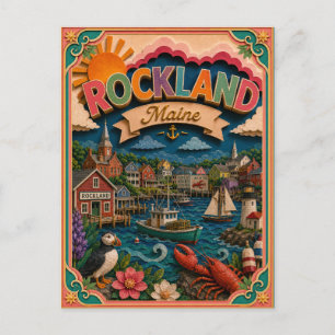 Carte Postale PopCut États Rockland Maine Art Papier