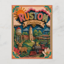 PopCut États Ruston Louisiane Art Papier