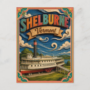 Carte Postale PopCut États Shelburne Vermont Art Papier