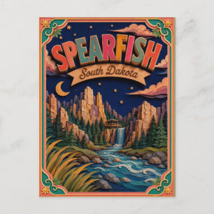 Carte Postale PopCut États Spearfish Dakota du Sud Art Papier