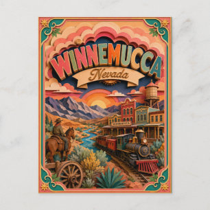 Carte Postale PopCut États Winnemucca Nevada Art Papier