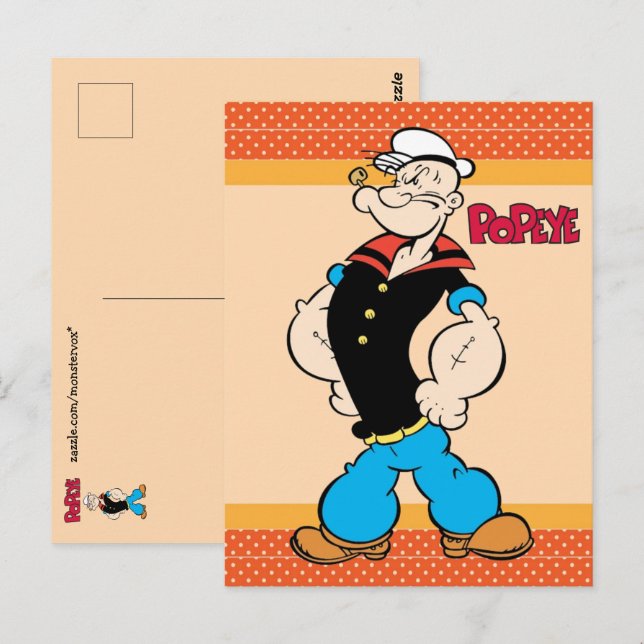 Carte postale Popeye (Devant / Derrière)