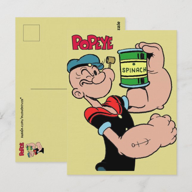 Carte postale Popeye (Devant / Derrière)