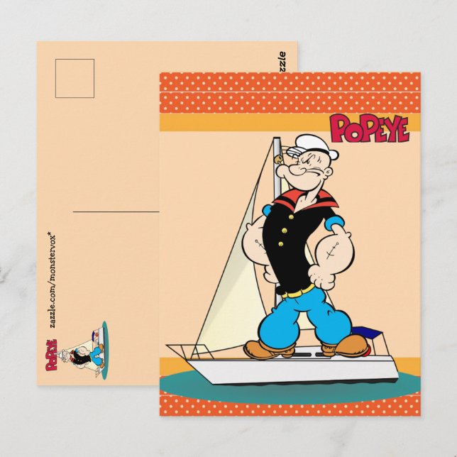 Carte postale Popeye (Devant / Derrière)