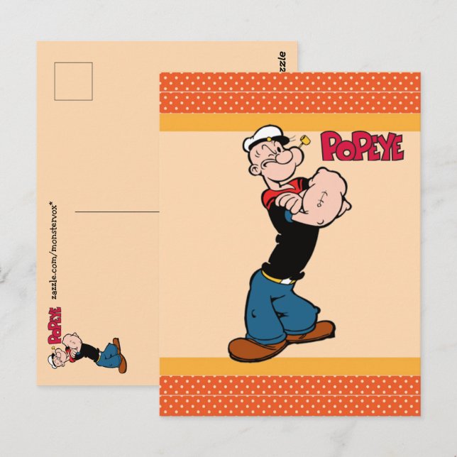 Carte postale Popeye (Devant / Derrière)