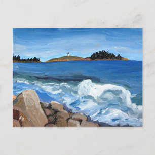 Carte postale : Popham Beach. Bleu