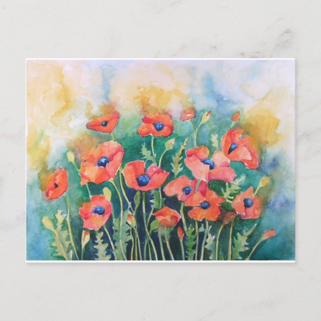 Carte Postale Poppies dynamiques (Devant)