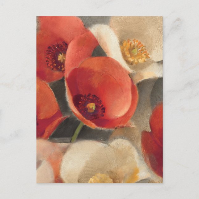 Carte Postale Poppies en pleine floraison (Devant)