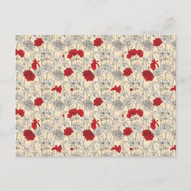 Carte Postale Poppies rouges (Devant)