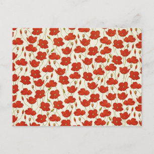Carte Postale Poppies vintages