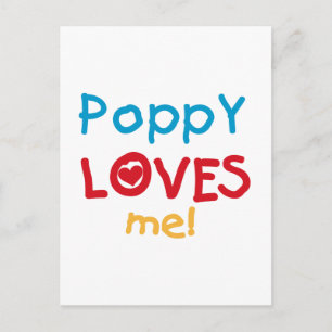 Carte Postale Poppy aime moi t-shirts et cadeaux